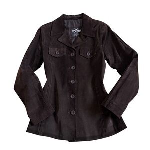 MAXIMA Wilsons Leather Brown Suede Women's Jacket